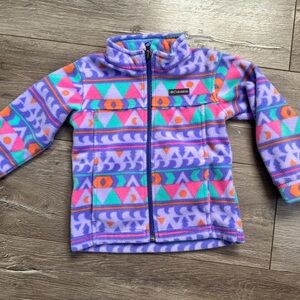 Columbia toddler girls zip up retro fleece